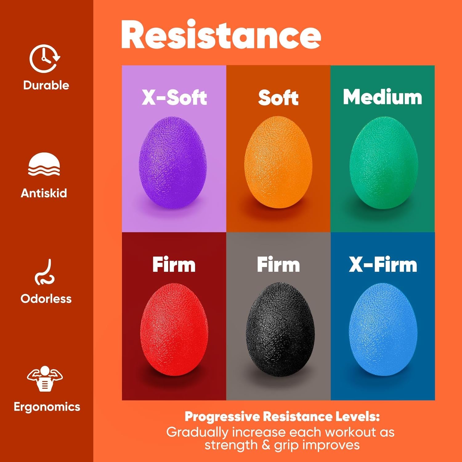 SET (6x) Huevos GEL "Egg-Ball" HiKeep® / MANOS Y DEDOS - Imagen 2