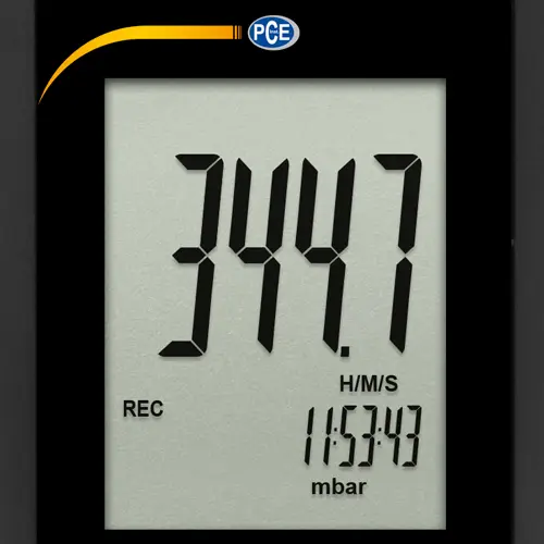 PIMÓMETRO DIGITAL PRESIÓN DIFERENCIAL / RESPIRATORIO / PCE-P05® -344 a 344 mbar - Imagen 4